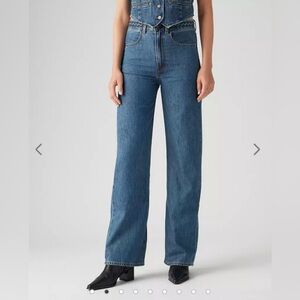 Levi’s ribcage braided jeans